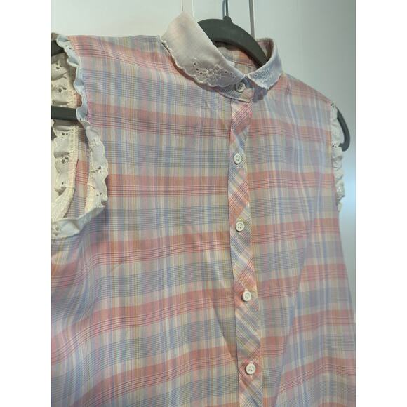 4. Vintage Wrangler sleeveless top; 1980s; Juniors Medium - Picture 1 of 5